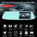 G705 5 inch LCD Touch Screen Rear View Mirror Car Recorder with Separate Camera, 170 Degree Wide Angle Viewing, Support Loop Video / Motion Detection / G-Sensor / TF Card, G705