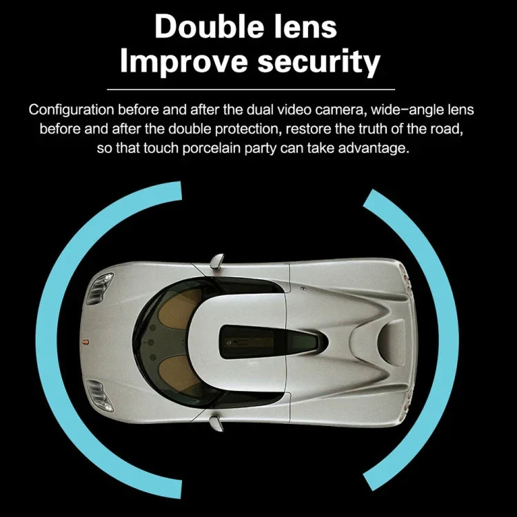 G705 5 inch LCD Touch Screen Rear View Mirror Car Recorder with Separate Camera, 170 Degree Wide Angle Viewing, Support Loop Video / Motion Detection / G-Sensor / TF Card, G705