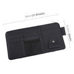 Car Sun Visor Board Paper Tissue Box CD Case Zipper Holder Card Bag Organizer, with Zipper  (Black), with Zipper, with Zipper (Yellow)