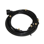 Outdoor Lawn Garden PE Mist Watering Line Misting Cooling System with 6 x Mist Nozzles, Length: 6m, Length: 6m