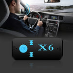 HQX6 Car Bluetooth V4.1 Audio Music Player Receiver Adapter, Support Wireless Hands-free & TF Card & USB Charge, HQX6