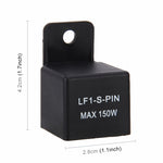Universal 2 Pin Motorcycles LED Light Turn Flasher Relay Signal Rate Control Hyper Flash, LED Light Turn Flasher