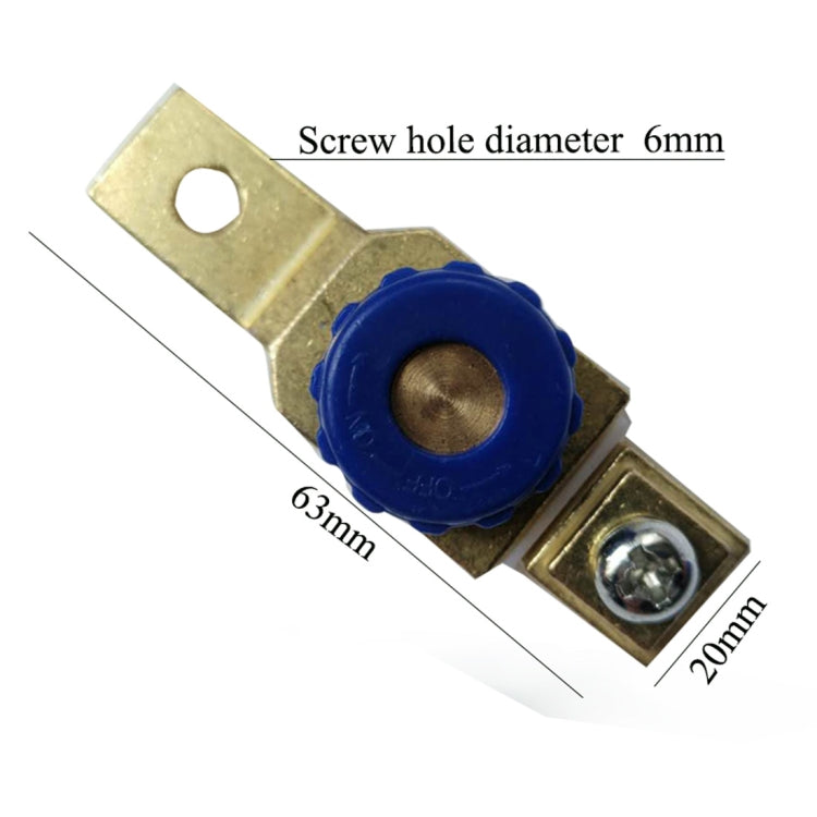 Interrupteur de coupure pour batterie de moto 12 V CC 80 A avec borne anti-fuite