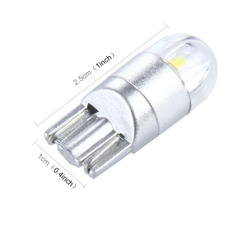 2 PCS T10 2W 2 SMD-3030 LED Car Clearance Lights Lamp, DC 12V, 2 SMD-3030 LEDs, 2 SMD-3030