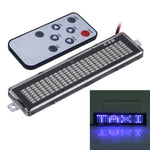DC 12V Car LED Programmable Showcase Message Sign Scrolling Display Lighting Board with Remote Control, With Remote Control(White Light), with Remote Control (Blue Light), With Remote Control (Red Light)