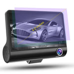 4.0 inch IPS Screen 5.0 Mega Pixels 170 Degrees Wide Angle Full HD 1080P 3 Channels Video Car DVR, Support Night Vision Fill Light / Reversing Visual / TF Card(32GB Max) / G-sensor / Motion Detection, 170 Degrees