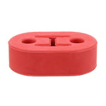 Universal Car Two Holes Adjustable Rubber Mounting Bracket Exhaust Tube Hanging Rubber Tube Car Exhaust Pipe Hanging Shackle Hanging Exhaust Hanging From Ear, 2 Holes (Blue), 2 Holes (Red), 2 Holes (Yellow), 2 Holes (Black)