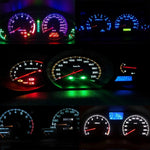 10PCS 2W T4.7 Wedge Instrument Panel LED Light Dashboard Gauge Cluster Indicator Lamp Bulb, 2W  T4.7, 2W T4.7