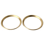 2 PCS Car Logo Decorative Circle Steering Wheel Decoration Ring Sticker Logo Car Styling Modification Car Front Logo Ring Decoration Rear Cover Trim Hood Emblem Rings for BMW 5 Series, For BMW 5 Series