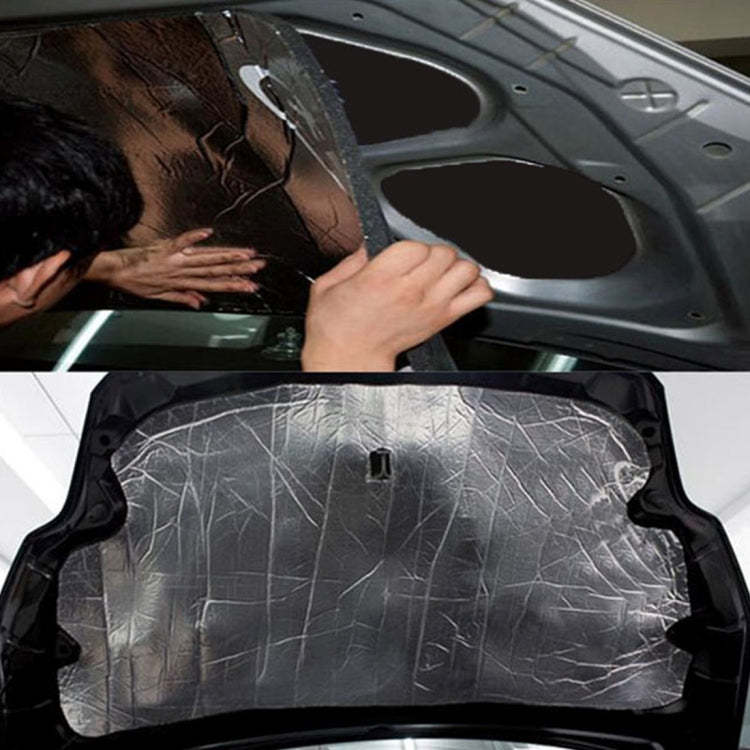 Car Hood Engine Noise Insulation Cotton Heat Waterproof Self Adhesive Car Heat Sound Insulation Cotton, Size: 1m x 1.4m x 5mm, Size: 1m x 1.4m x 5mm