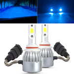 2 PCS 9006 18W 1800 LM 6000K IP68 Casnbus Constant Current Car LED Headlight with 2 COB Lamps, DC 9-36V, 9006