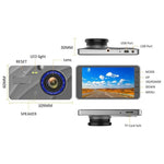 X96 4 inch 2.5D Full HD 1080P Multi-functional Smart Car Dual Lens Video Record Camera Support TF Card / Motion Detection, X96