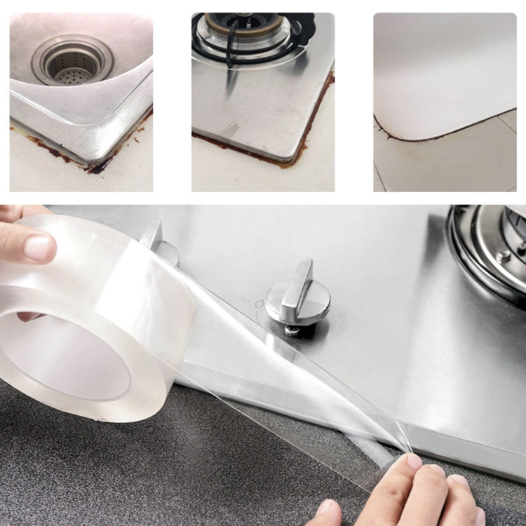 Acrylic Rubber Kitchen and Bathroom Waterproof Moisture-proof Tape Mildew Proof Stickers Size: 5cm x 10m, Thickness: 0.5mm, 5cm x 10m