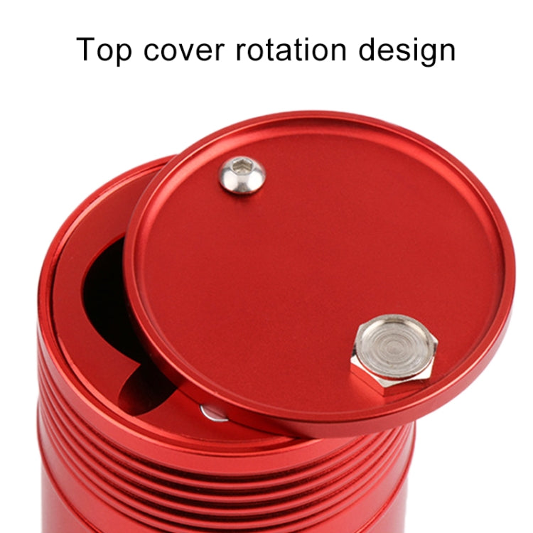 Universal Portable Car Metal Trash Rubbish Bin Ashtray, Universal Black, Universal Red
