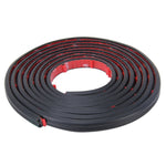 4m B Shape Car Decorative Strip Rubber Chrome Decoration Strip Door Seal Window Seal, 4m B Shape