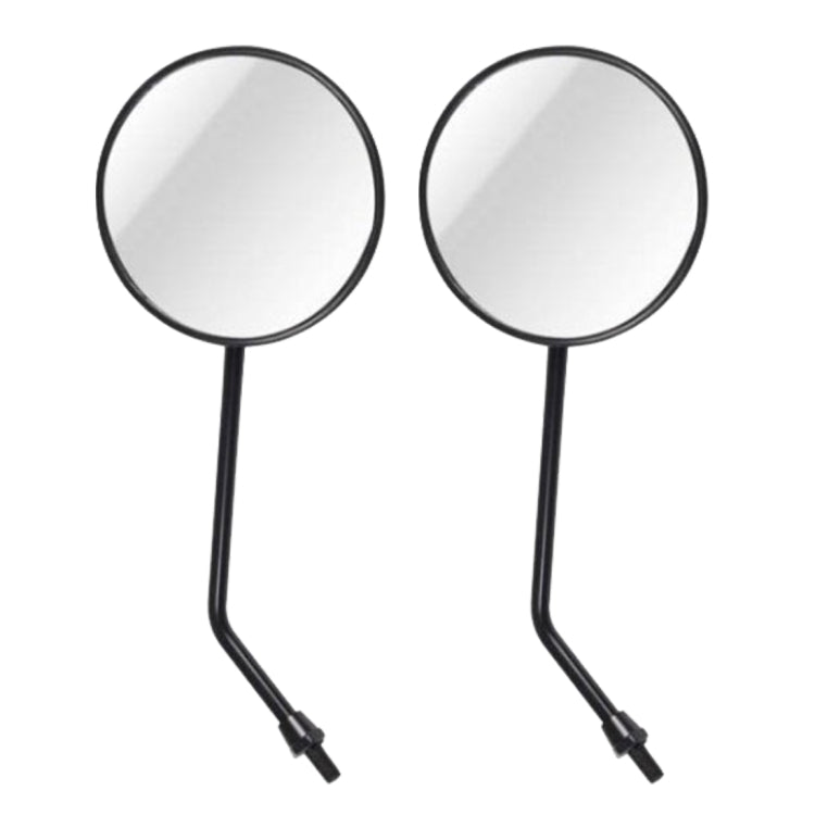 2 PCS Motorcycle Universal ABS Shell Metal Holder Rear VIew Mirror for JH70 JC70 CG125, JH70 JC70 CG125