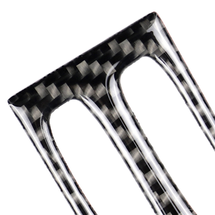 Car Carbon Fiber Intermediate Air Outlet Panel Decorative Sticker for Mercedes-Benz W204 2011-2013, Intermediate Air Outlet