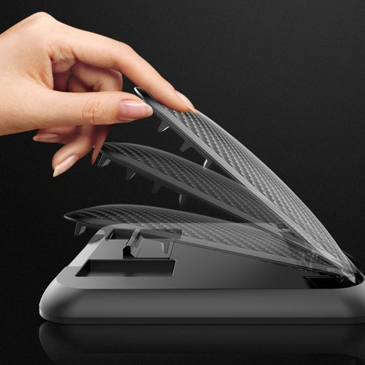 Car Carbon Fiber Texture Silicon Mobile Phone Holder for 3.5-6.8 inches Cellphone, Phone Holder for 3.5-6.8 inches Cellphone