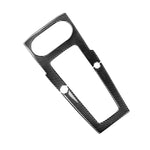 Autocollant décoratif en fibre de carbone pour panneau de levier de vitesse, compatible avec Audi A3 (2014-2017), conduite à gauche.