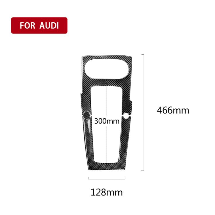 Autocollant décoratif en fibre de carbone pour panneau de levier de vitesse, compatible avec Audi A3 (2014-2017), conduite à gauche.