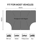 Car 210D Vinyl Glue Oxford Cloth Magnet snow Shield Front Windshield Sunshade Antifreeze Insulation, Size: 215cm x 155cm, Size: 215cm x 155cm