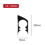 Car Carbon Fiber Water Cup Holder Decorative Sticker for Chevrolet Camaro 2017-2019, Water Cup Holder