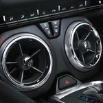 4 PCS Car Carbon Fiber Air Outlet Decorative Sticker for Chevrolet Camaro 2017-2019, Air Outlet
