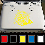 Car Styling Mountain Compass PVC Sticker Auto Decorative Sticker, D-813