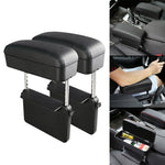 2 PCS Universal Car PU Leather Wrapped Armrest Box Cushion Car Armrest Box Mat with Storage Box, 2pcs(Black), 2pcs (Black Red), 2pcs(Black White), 2pcs(Beige), 2pcs(Brown)