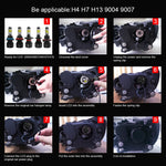 2 PCS S2 9004 / HB1 DC9-36V / 25W / 6000K / 2500LM IP68 Car LED Headlight Lamps, 9004 / HB1