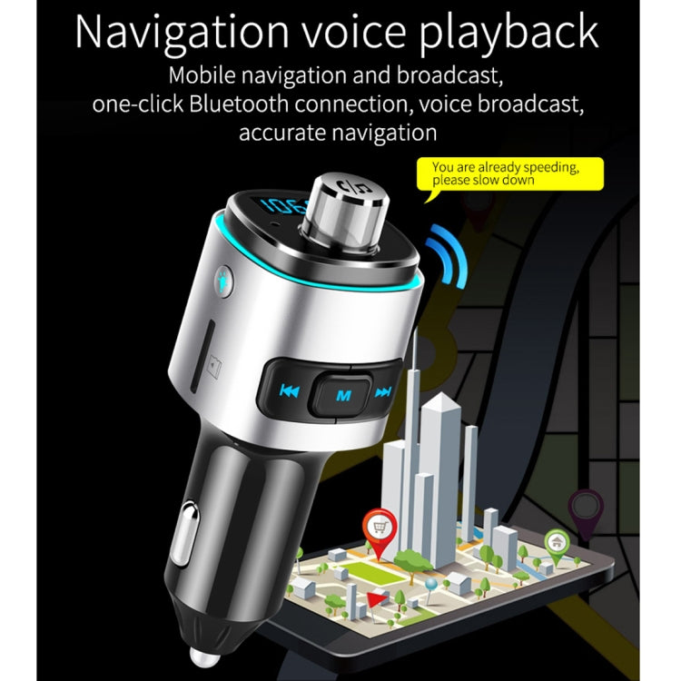 BC42 Bluetooth 5.0 Multi-function Car Colorful Atmosphere Lamp MP3 Player, Support TF Card & U Disk & FM, BC42