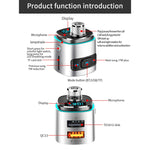 BC42 Bluetooth 5.0 Multi-function Car Colorful Atmosphere Lamp MP3 Player, Support TF Card & U Disk & FM, BC42