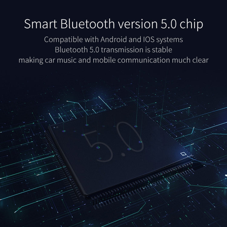 BC42 Bluetooth 5.0 Multi-function Car Colorful Atmosphere Lamp MP3 Player, Support TF Card & U Disk & FM, BC42