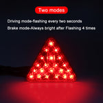 ضوء خلفي LED مثلثي على شكل Y للدراجة / الدراجة الجبلية، نمط Y