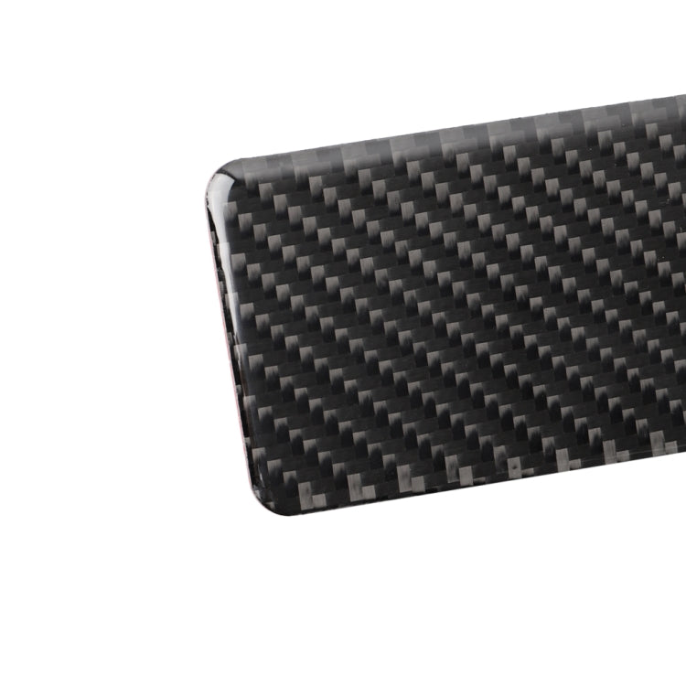 Car Carbon Fiber Rear Seat Ashtray Panel Decorative Sticker for Infiniti Q50 / Q60 2014-2020, Rear Seat Ashtray Panel