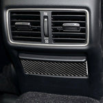 Car Carbon Fiber Rear Seat Ashtray Panel Decorative Sticker for Infiniti Q50 / Q60 2014-2020, Rear Seat Ashtray Panel