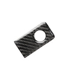 Car Carbon Fiber Front Passenger Seat Storage Box Decorative Sticker for Infiniti Q50 / Q60 2014-2020, Left Drive, Front Passenger Seat Storage Box