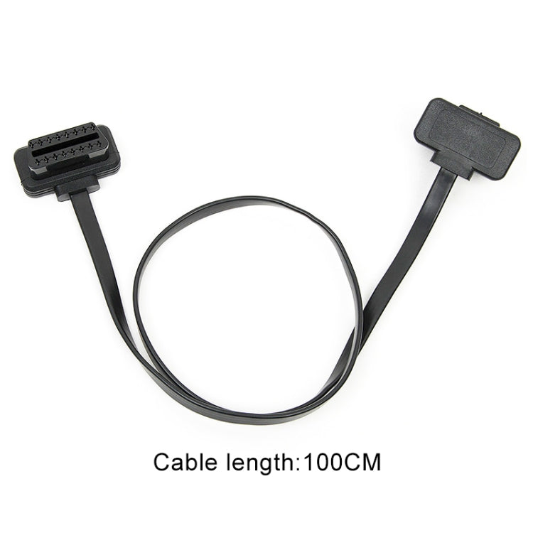 16PIN Car OBD Diagnostic Extended Cable OBD2 Male to Female Cable, Cable Length: 100cm, 100cm