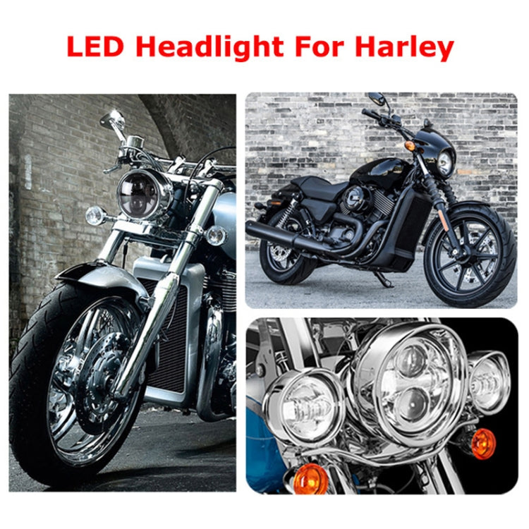 5.75 inch DC12V 6000K-6500K 40W Car LED Headlight for Harley, 5.75 inch, 40W