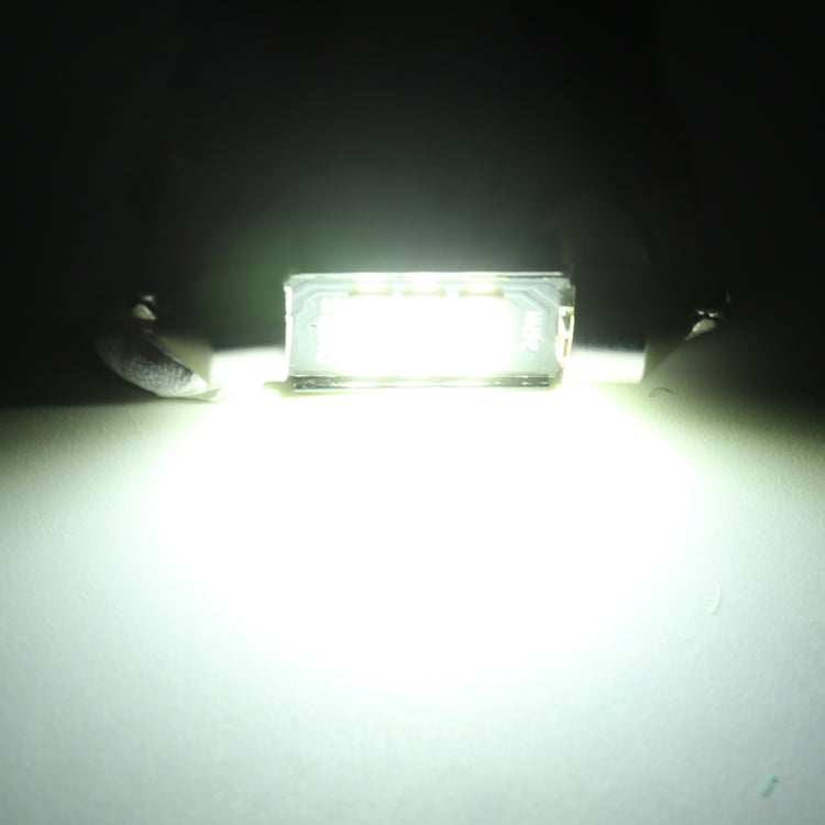 2 PCS 41mm DC12V / 2.5W / 6000K / 170LM 6LEDs SMD-3030 Car Reading Lamp Dome Light, 41mm
