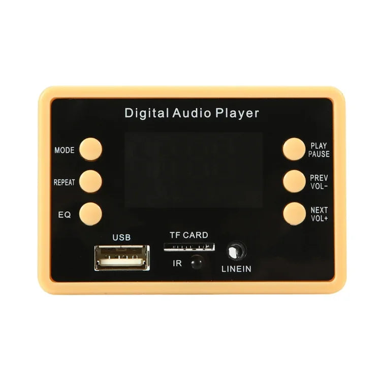 لوحة فك ترميز مشغل MP3 صوتي بشاشة ملونة للسيارة 12 فولت، راديو FM، بطاقة TF، USB، مع وظيفة بلوتوث وجهاز تحكم عن بعد، 12 فولت