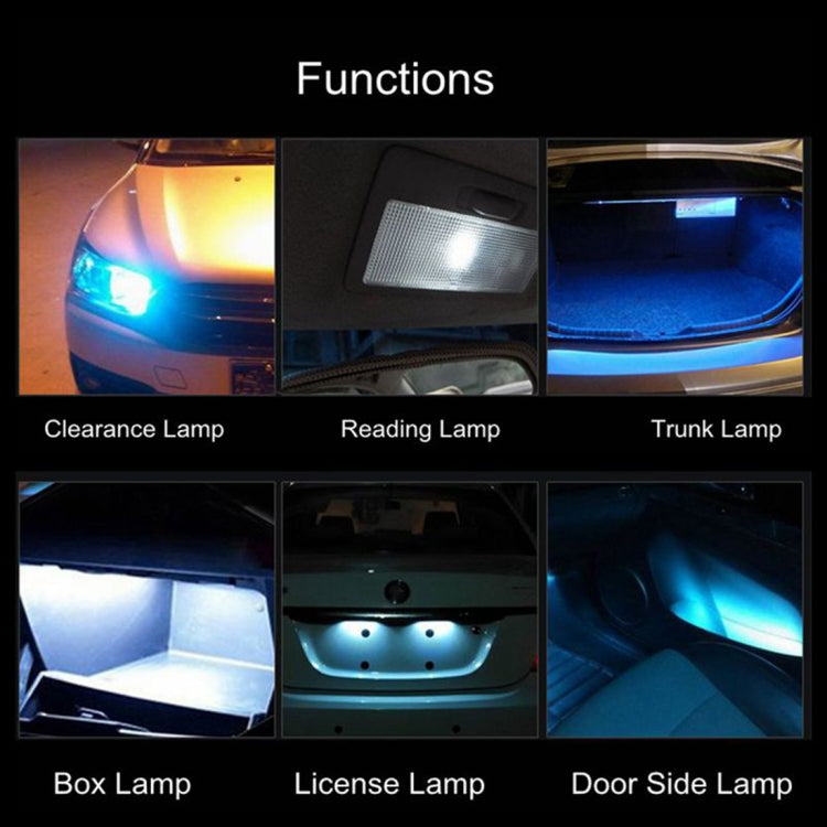 2 PCS T10 / W5W / 168 DC12-24V / 1.8W / 6000K / 140LM Car Clearance Light 4LEDs SMD-3030 Lamp Beads with Decoding & Constant Current, 10pcs DC12-24V / 1.8W / 6000K / 140LM