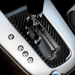 Car Carbon Fiber Center Control Gear Shift Position Panel Decorative Sticker for Chevrolet Cruze 2009-2015, Left and Right Drive Universal, Gear Shift Position