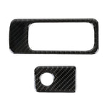 Car Carbon Fiber Front Passenger Seat Storage Handle Decorative Sticker for Volkswagen Tiguan L 2019-2021, Front Passenger Seat Storage Handle