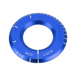 For Mercedes-Benz Metal Ignition Key Ring, Diameter: 4.8cm, For Mercedes-Benz (Blue), For Mercedes-Benz (Red), For Mercedes-Benz (Silver)