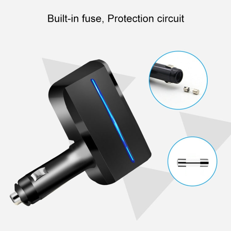 SHUNWEI SD-1918 80W 3.1A Car 2 in 1 Dual USB Charger, SD-1918 (Black), SD-1918