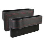 2 PCS Car Multi-functional Principal And Deputy Driver Seat Console Leather Box, Seat Console Leather Box (Black), Seat Console Leather Box (Beige), Seat Console Leather Box (Red), Seat Console Leather Box (Brown)