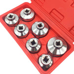 ZK-077 7 in 1 Car Cartridge Housing Oil Filter Cap Wrench Socket Set Tool Kit, ZK-077