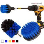 4 in 1 Floor Wall Window Glass Cleaning Descaling Electric Drill Brush Head Set, Random Color Delivery, 4 in 1