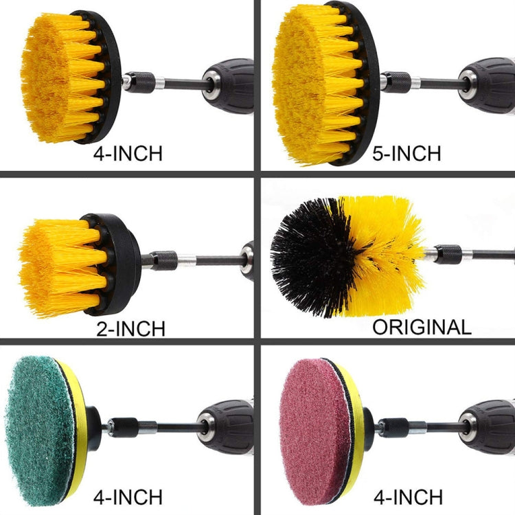 22 in 1 Floor Wall Window Glass Cleaning Descaling Electric Drill Brush Head Set, 22 in 1